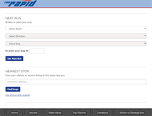 Tablet Screenshot of m.ridetherapid.org